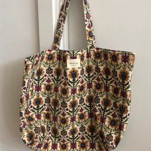 Sézane floral tote bag